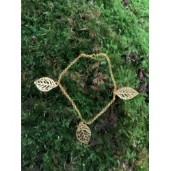 Bracelet or "FEUILLES"