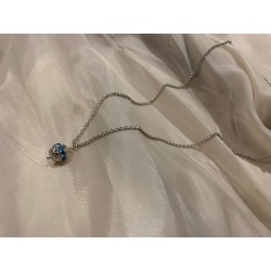 Collier argent "BOULE GLACÉE"